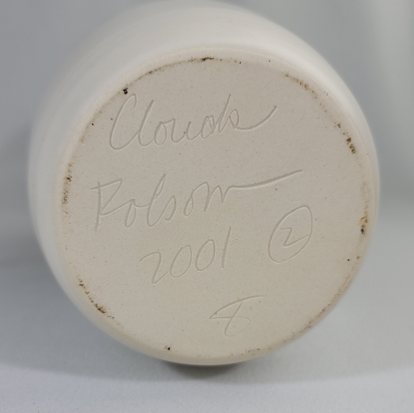 Clouds Pottery Folsom California Floral Vase - Picture 7 of 11